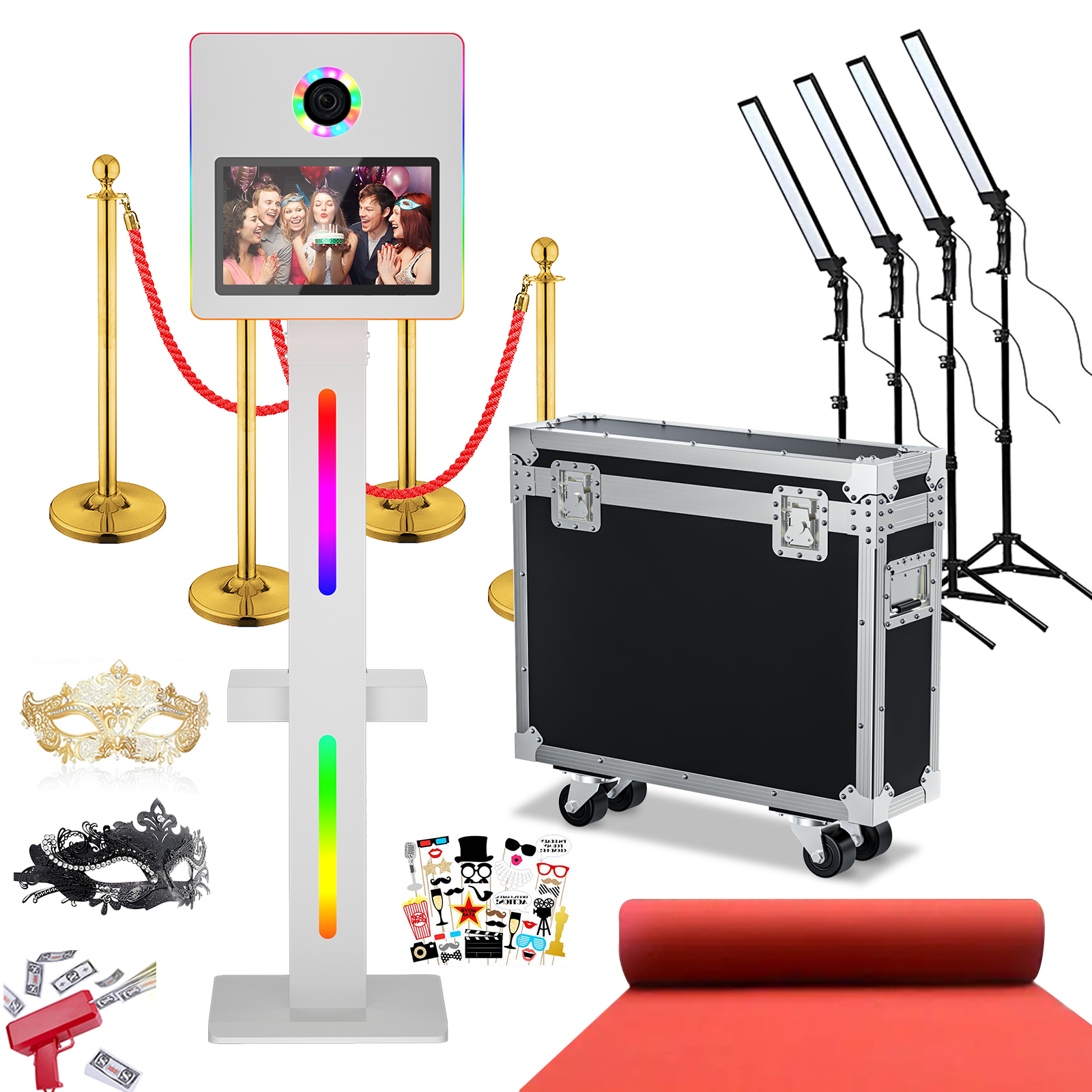 Iris Photography Led Lighting Pack - DSLR Photo Booth Machine with 15.6