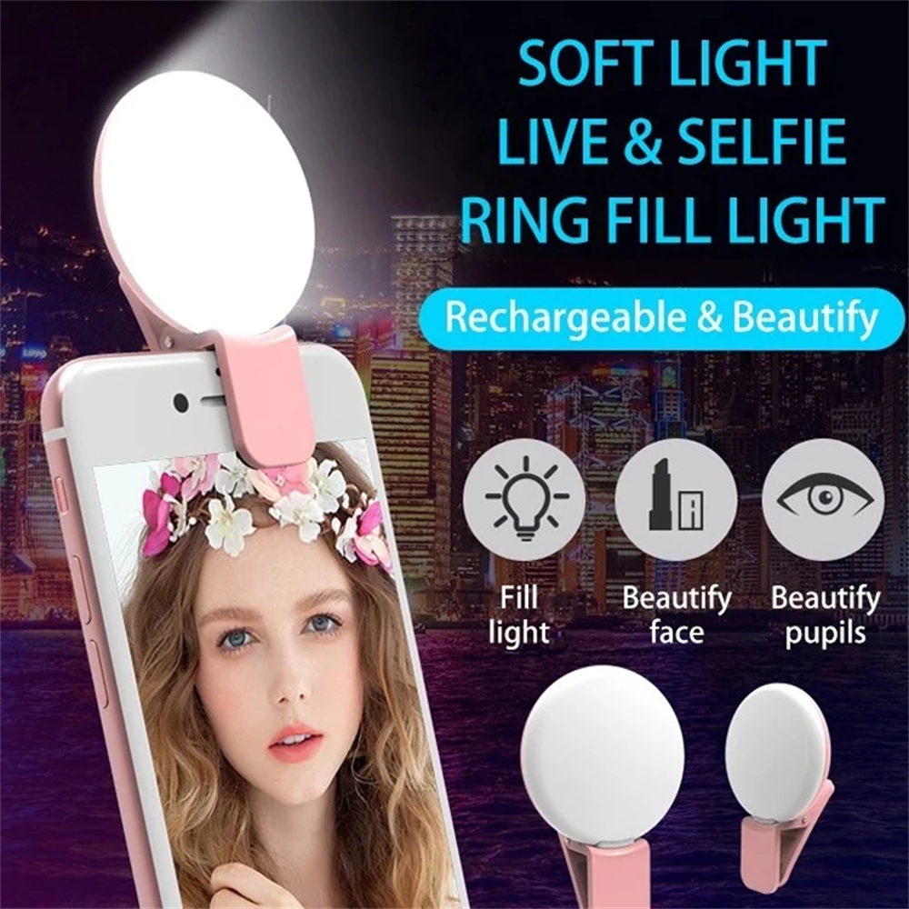 Photography Lighting Effects - Portable Ring Light Clip Portable Mobile