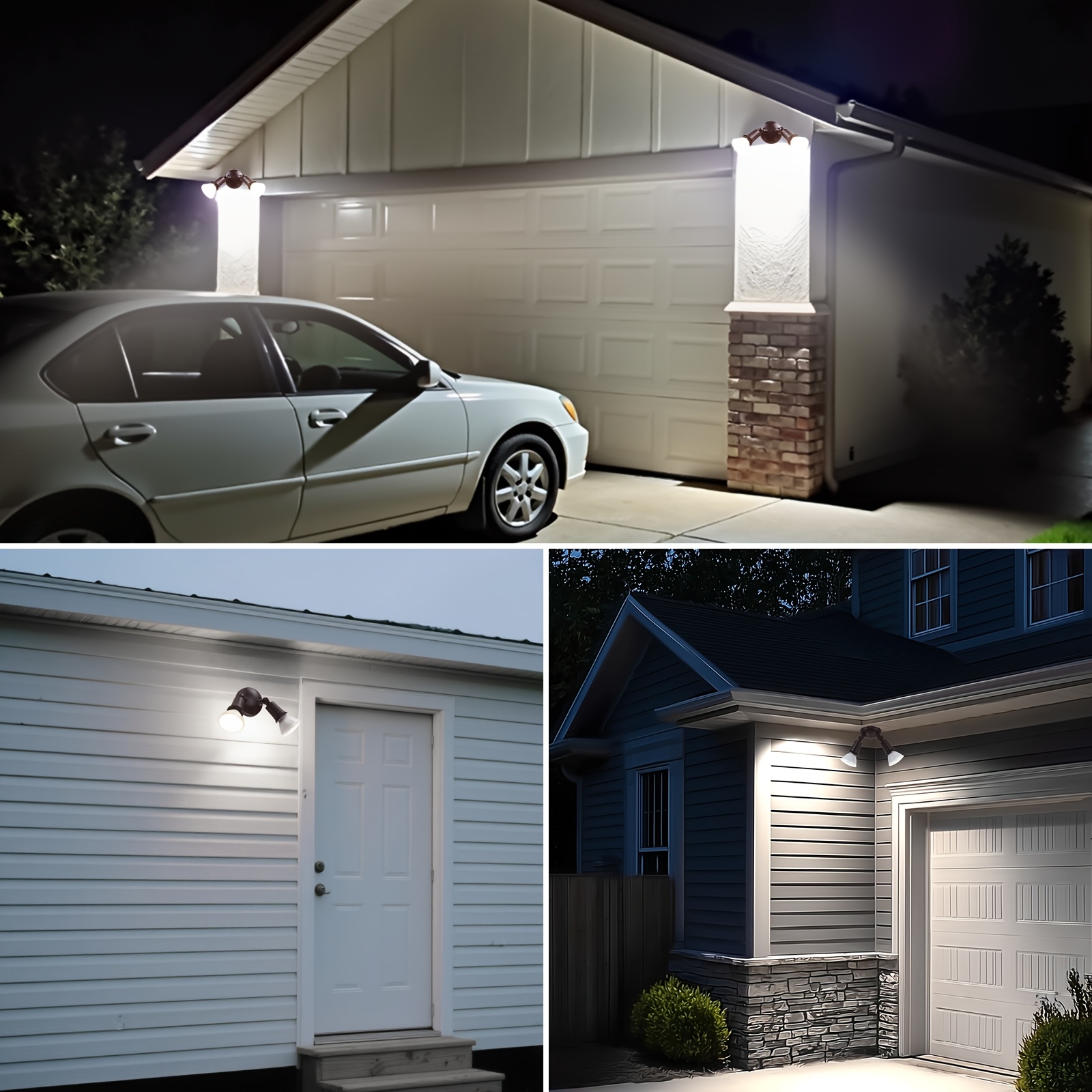 V Mount Battery - Set of Four Outdoor Floodlight Fixtures