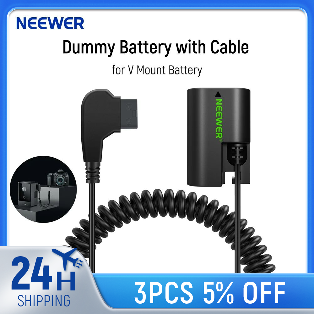 V Mount Battery - NEEWER D Tap to LP-E6NH Dummy
