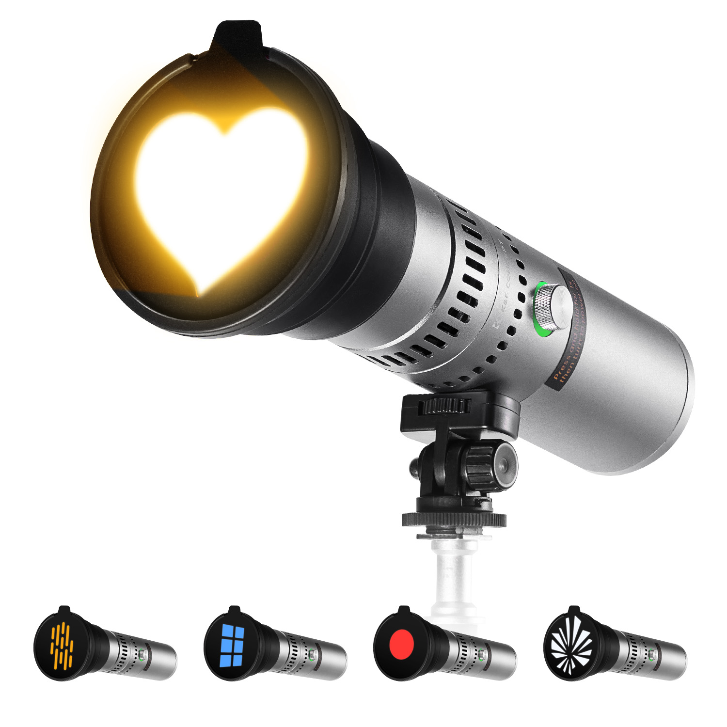 Photography Lighting With Umbrella - K&F CONCEPT SP25C RGB LED Video
