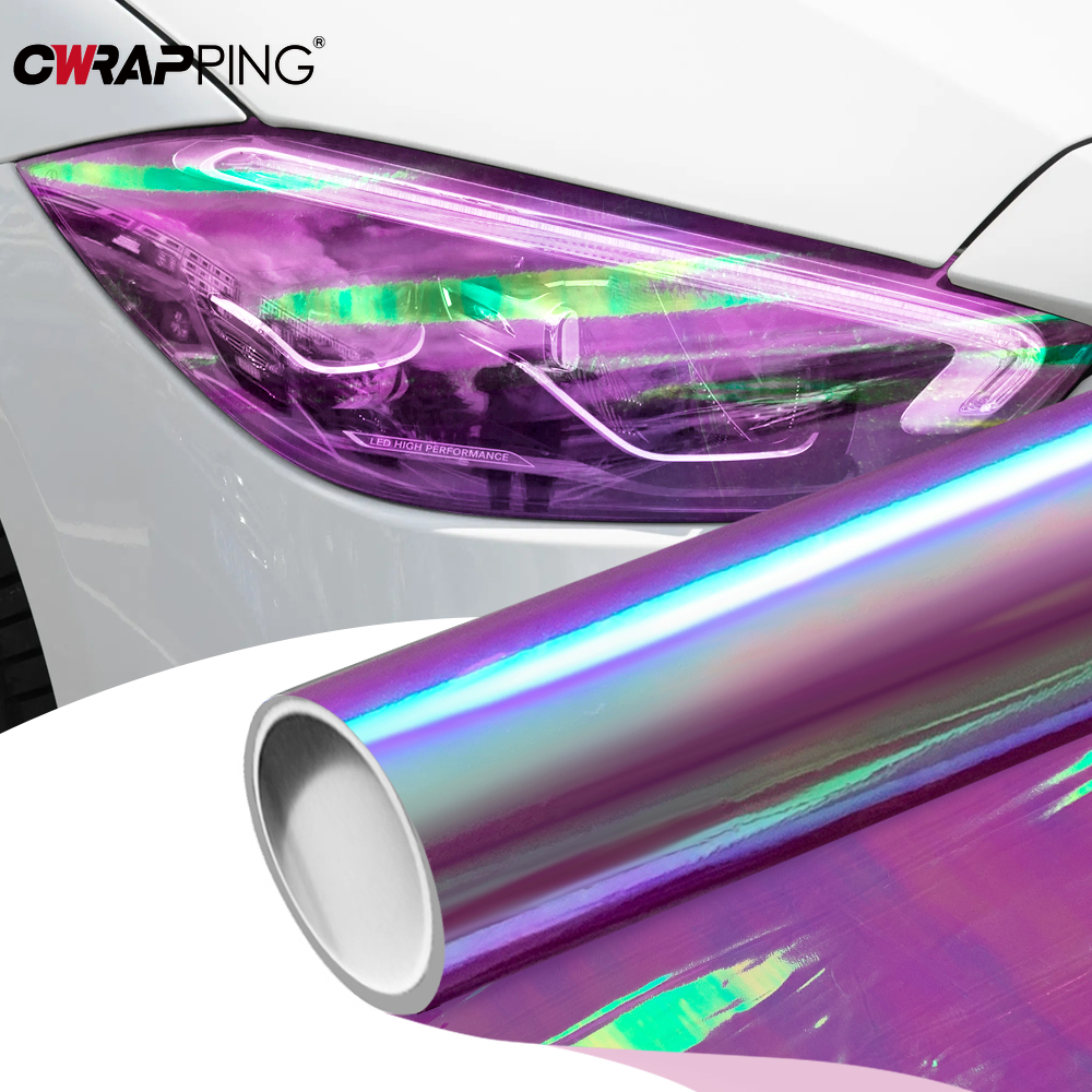 Makeup Photography Lighting - Car Transparent Light Purple Protector Film