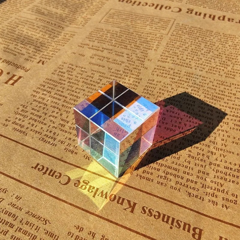 Lighting Glass Photography - Glass Cube Dichroic Prism X-Cube Prisms