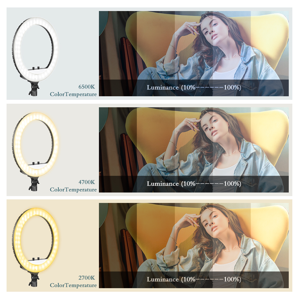 SH 18 Inch Knob Ring Light LED - Photography Lighting Wand recensione e prezzo