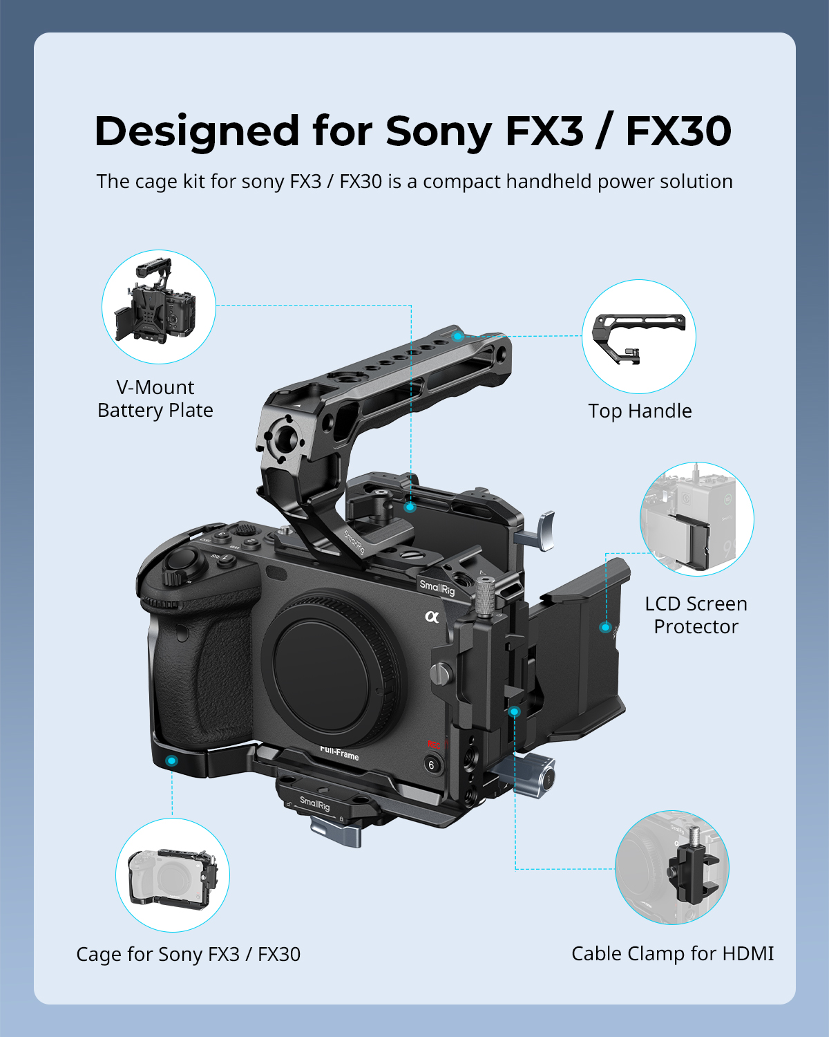 SmallRig FX3 / FX30 Camera Cag - V Mount Battery recensione e prezzo