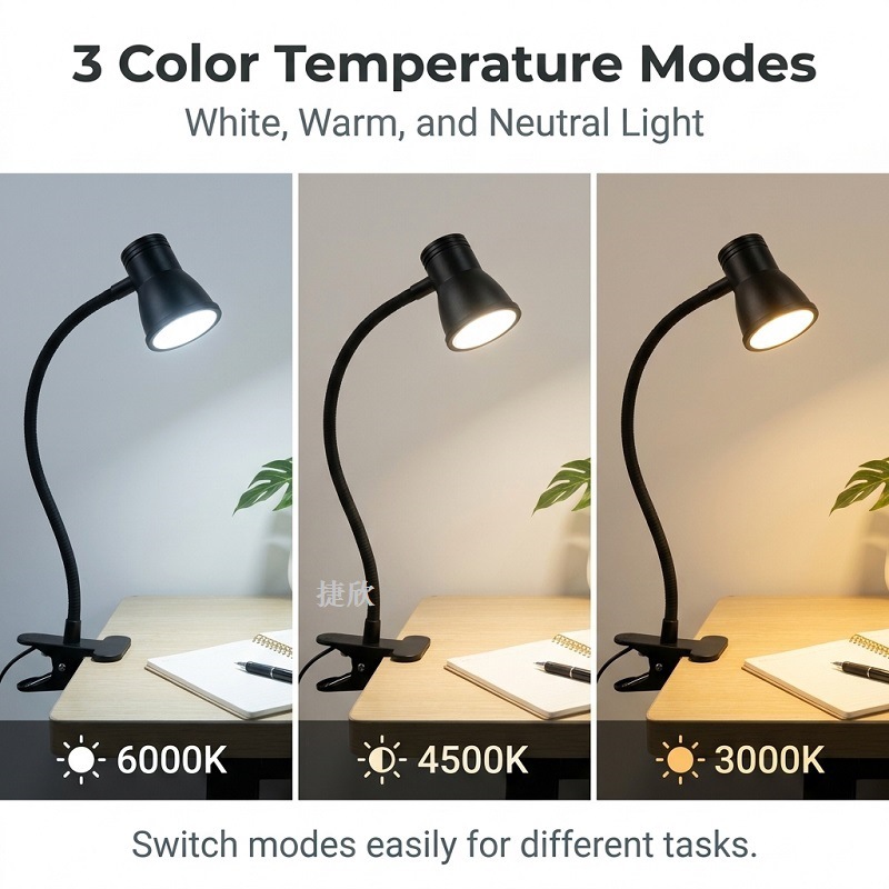 LED clip desk lamp eye protect - Photography Lighting Learning recensione e prezzo