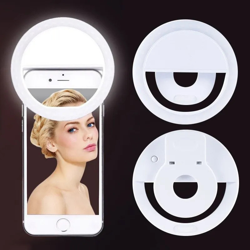 USB Rechargeable LED Selfie Ri - Photography Lighting Effects recensione e prezzo