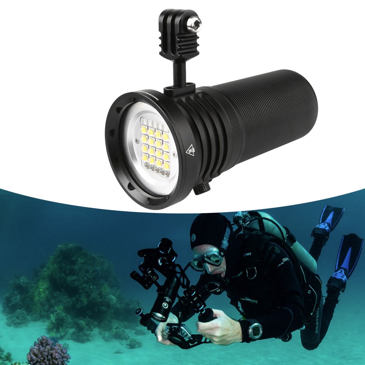 W167 Rechargeable LED Dive Lig - Photography Lighting Angles recensione e prezzo