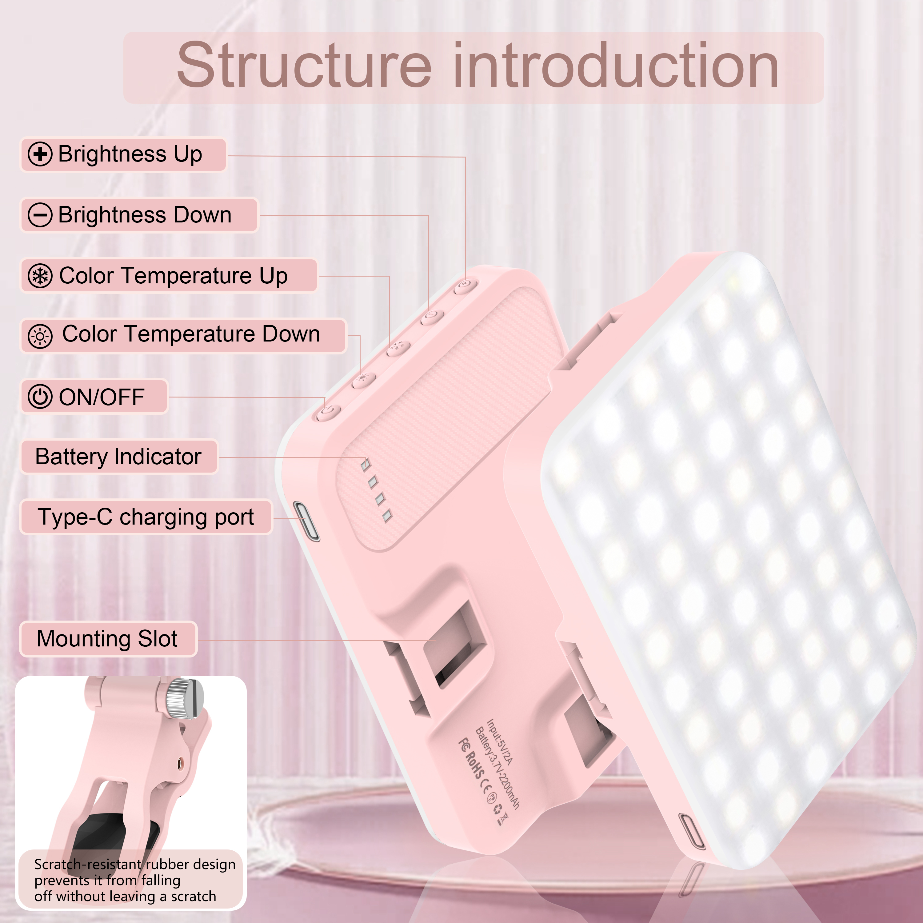 LED Selfie Light 60 High Power - Photography Lighting Portable recensione e prezzo