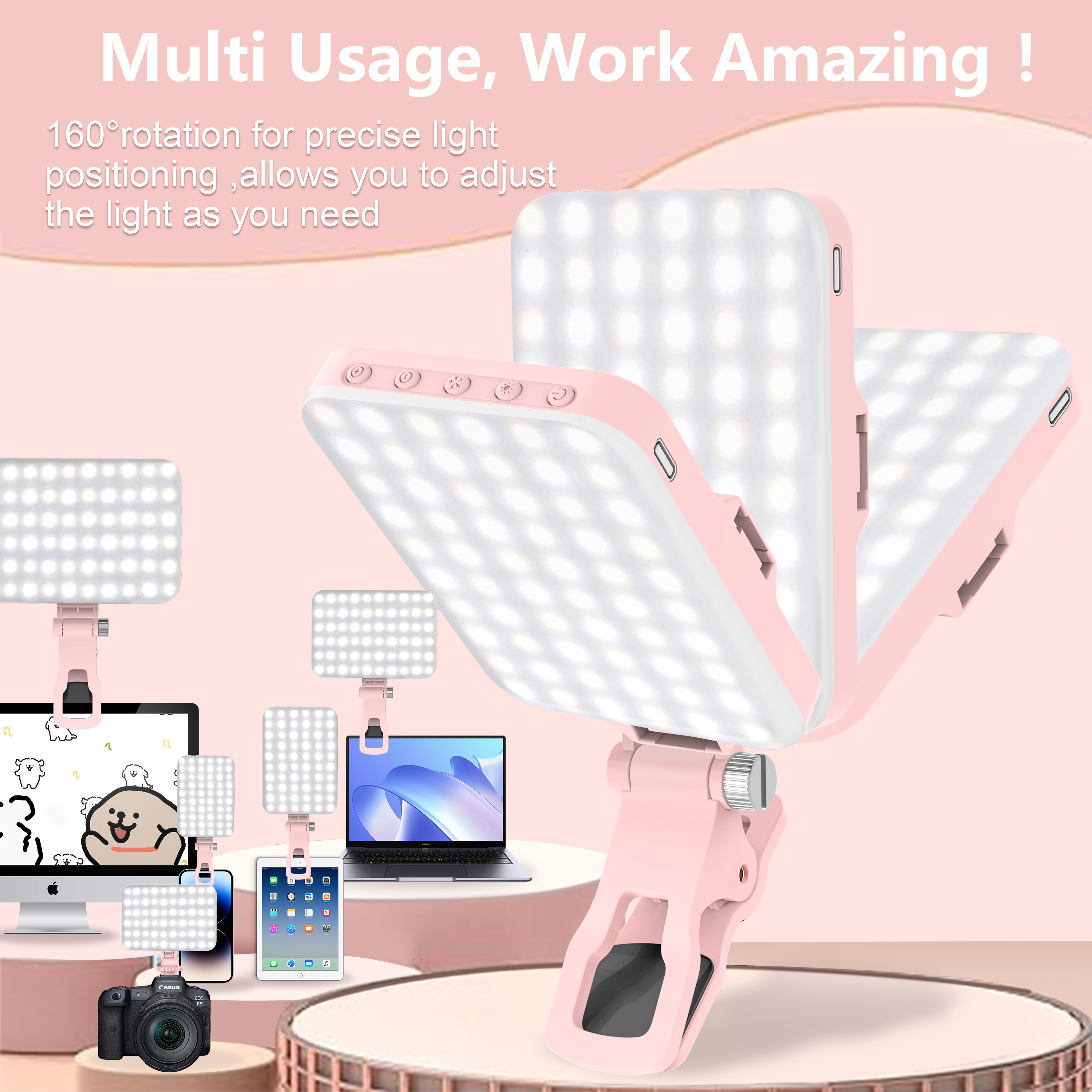 LED Selfie Light 60 High Power - Photography Lighting Portable recensione e prezzo