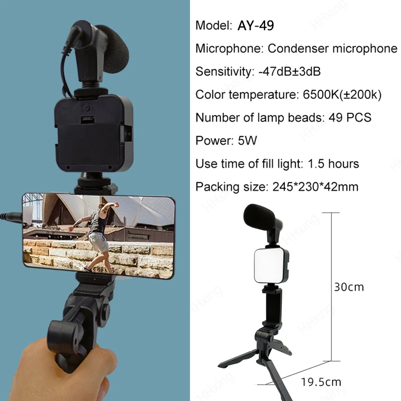 Smartphone Vlogging Kit With T - Iris Photography Led Lighting Pack recensione e prezzo