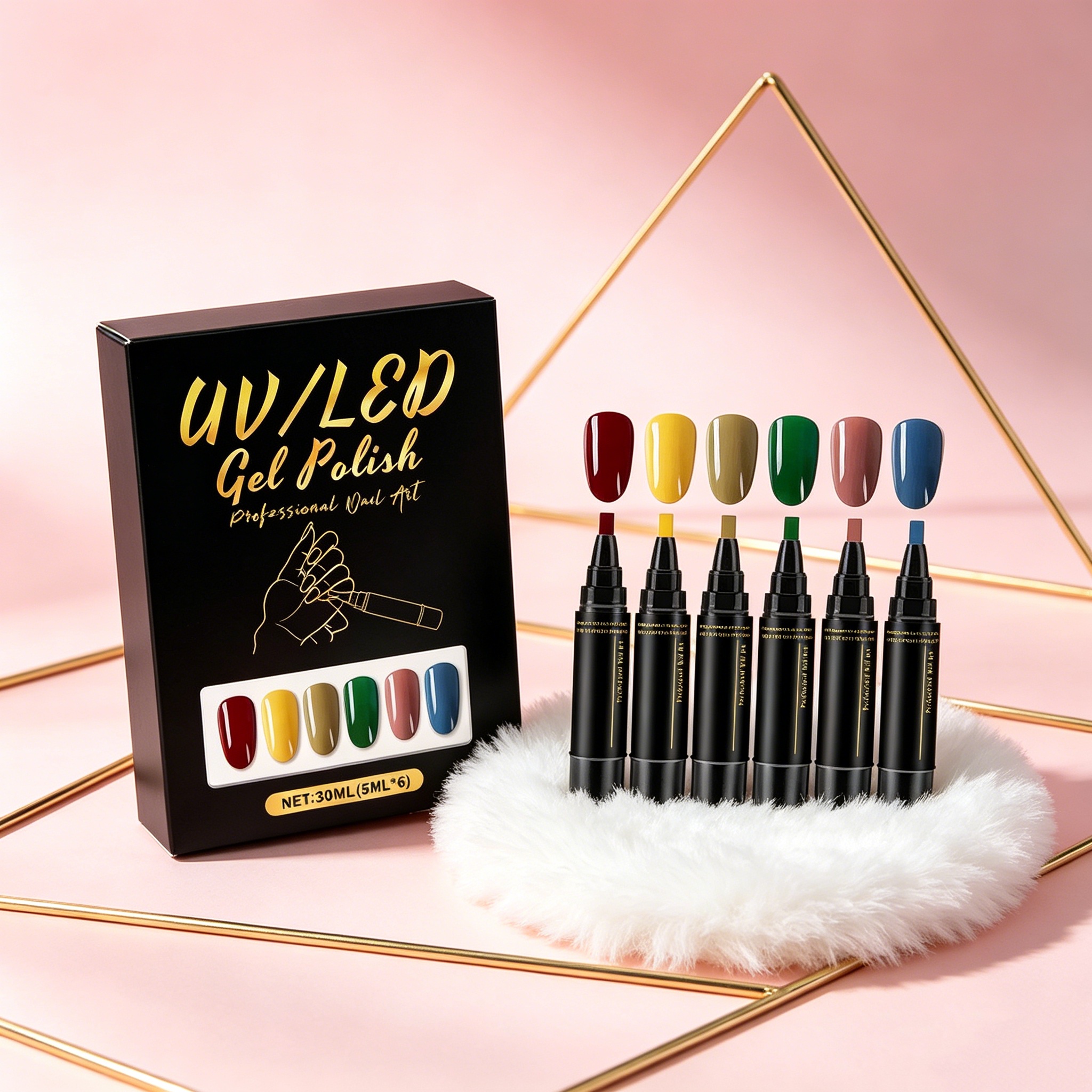 6 Colourful Nail Gel Pen Set N - Coloured Gel Set recensione e prezzo