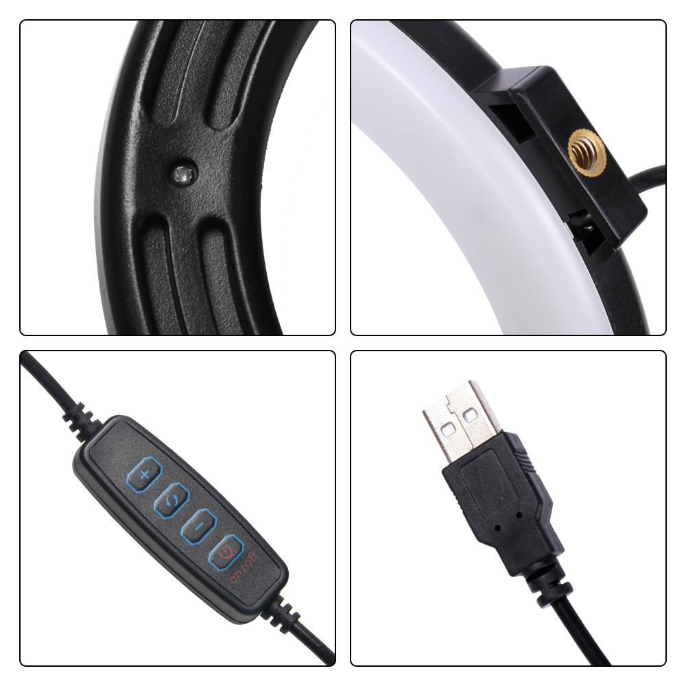 16cm/26cm/30cm LED Selfie Ring - Photography Lighting With Umbrella recensione e prezzo