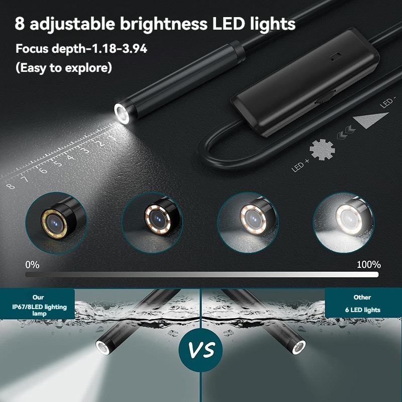 8mm Lens Industrial Endoscope, - Photography Lighting Effects recensione e prezzo