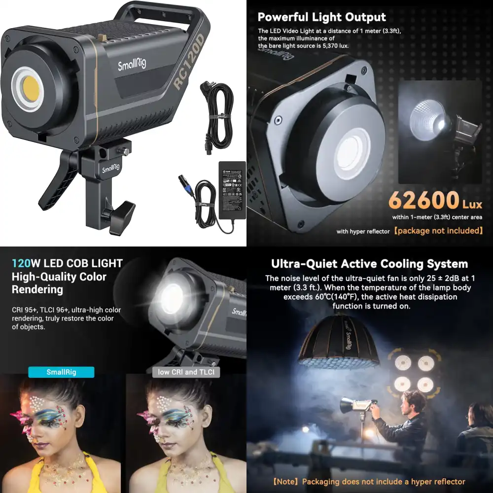 SmallRig RC 120D 120W COB LED  - V Mount Battery recensione e prezzo