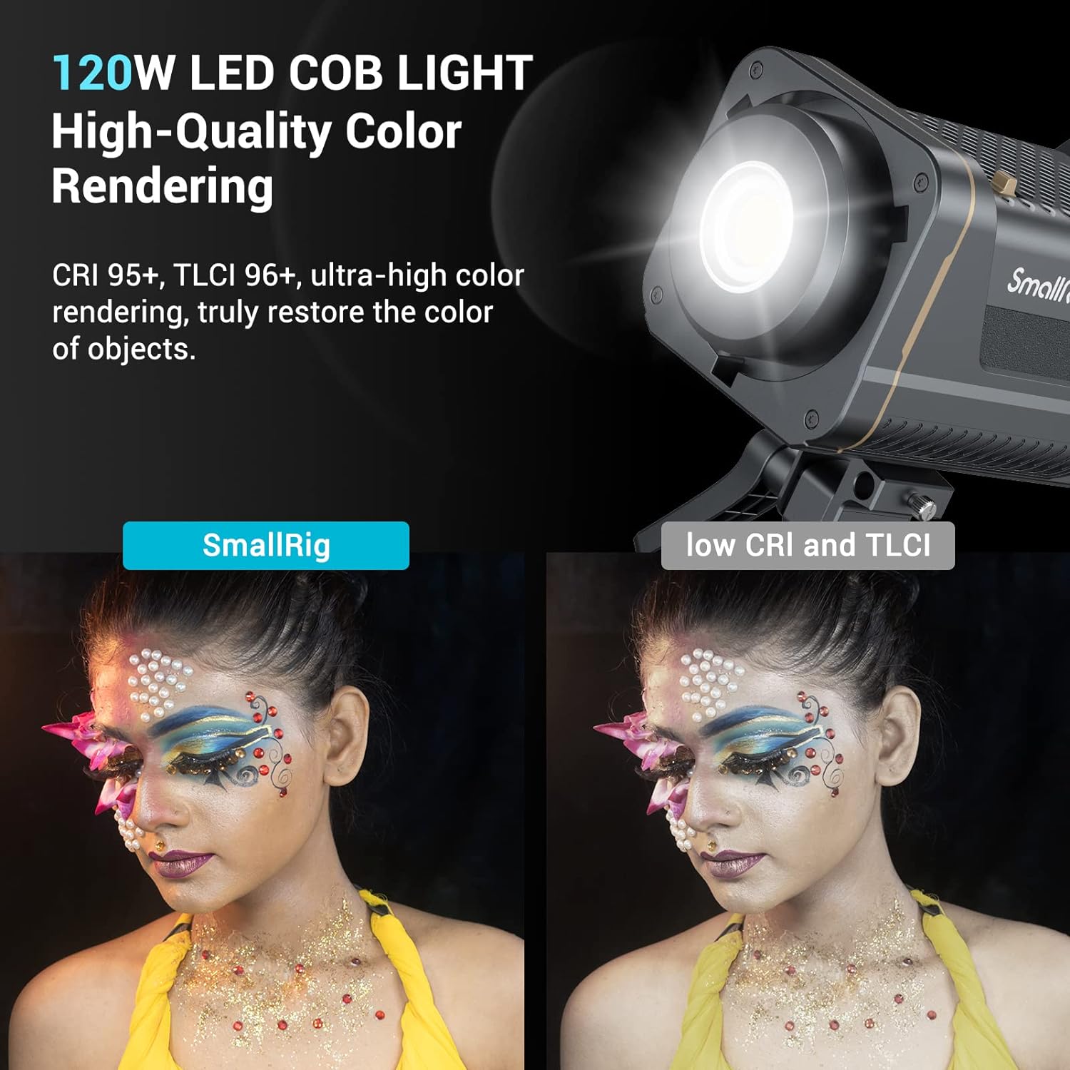 SmallRig RC 120D 120W COB LED  - V Mount Battery recensione e prezzo