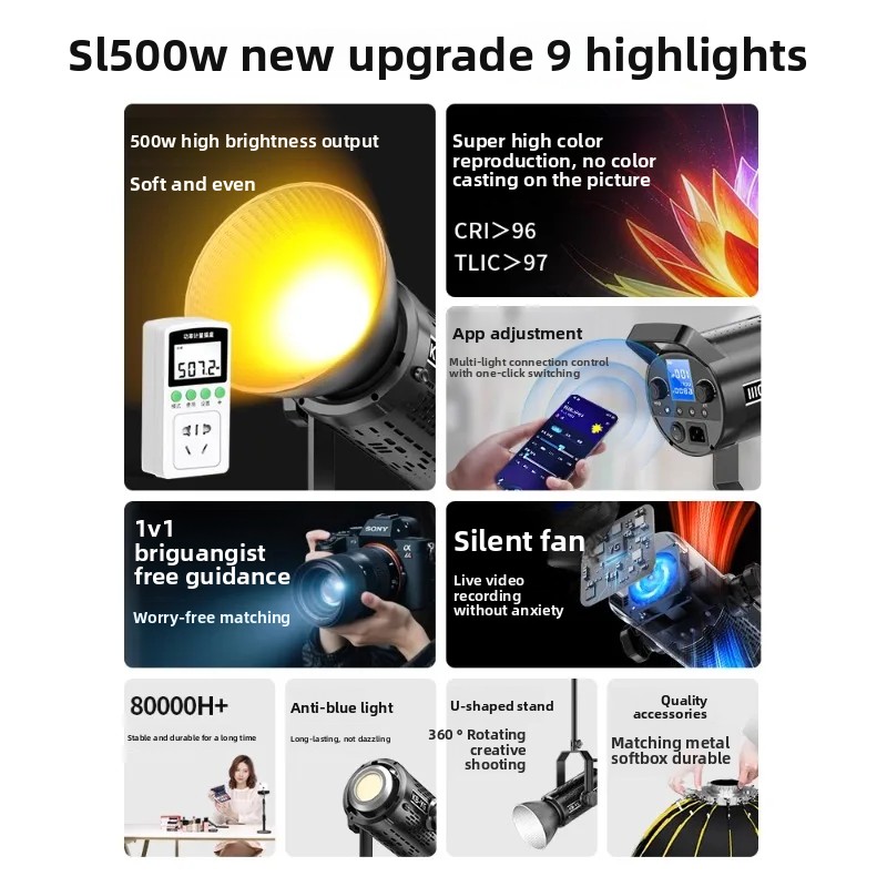 500W live stream filling light - Photography Lighting For Clothing recensione e prezzo