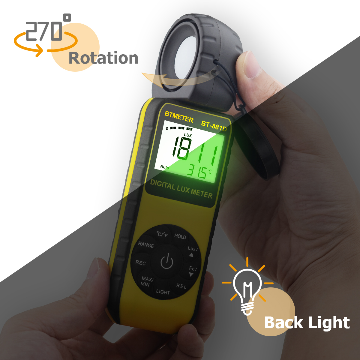 Digital Lux Meter 400,000 Lux  - Photography Lighting Handheld recensione e prezzo