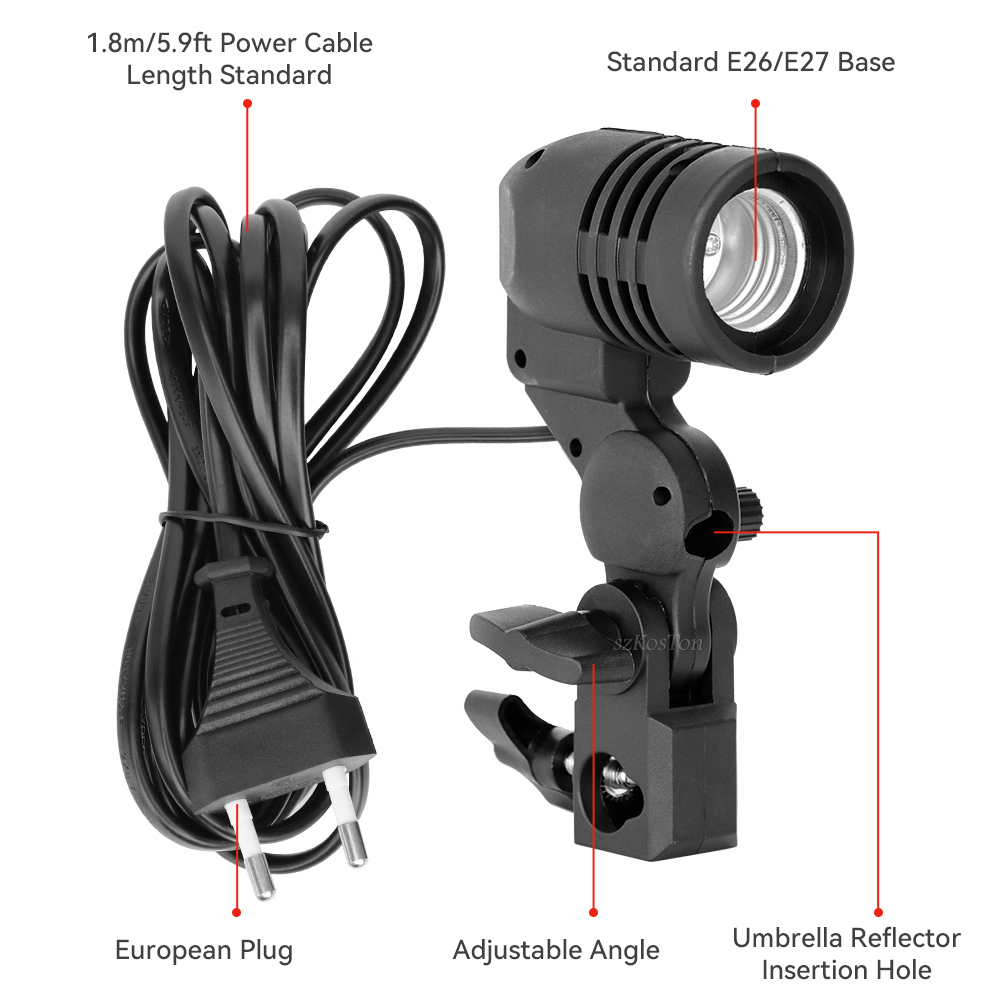 Single Head Bulb Holder E27 So - Photography Lighting With Umbrella recensione e prezzo