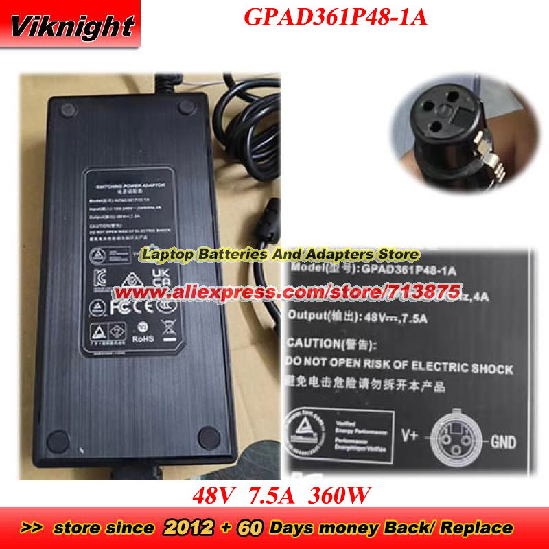 GPAD361P48-1A AC Adapter 48V 7 - Photography Lighting Uk recensione e prezzo