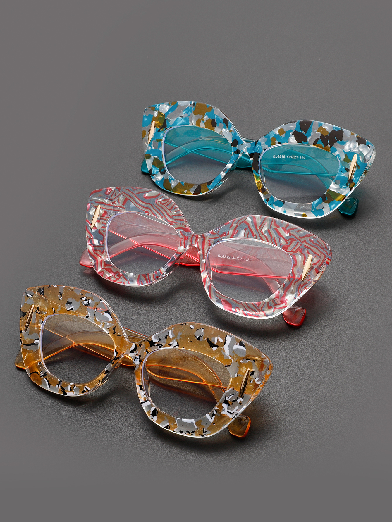 Large Frame Cat-Eye Floral Gla - Lighting Glass Photography recensione e prezzo