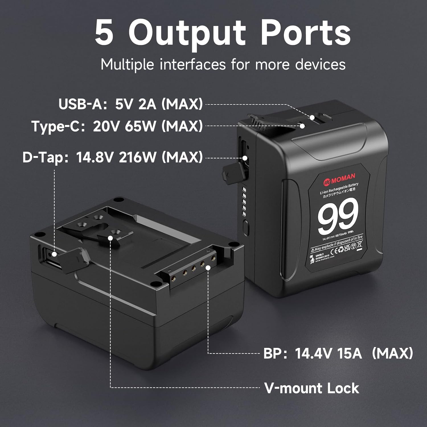 Moman V-Mount Battery Power 99 - V Mount Battery recensione e prezzo