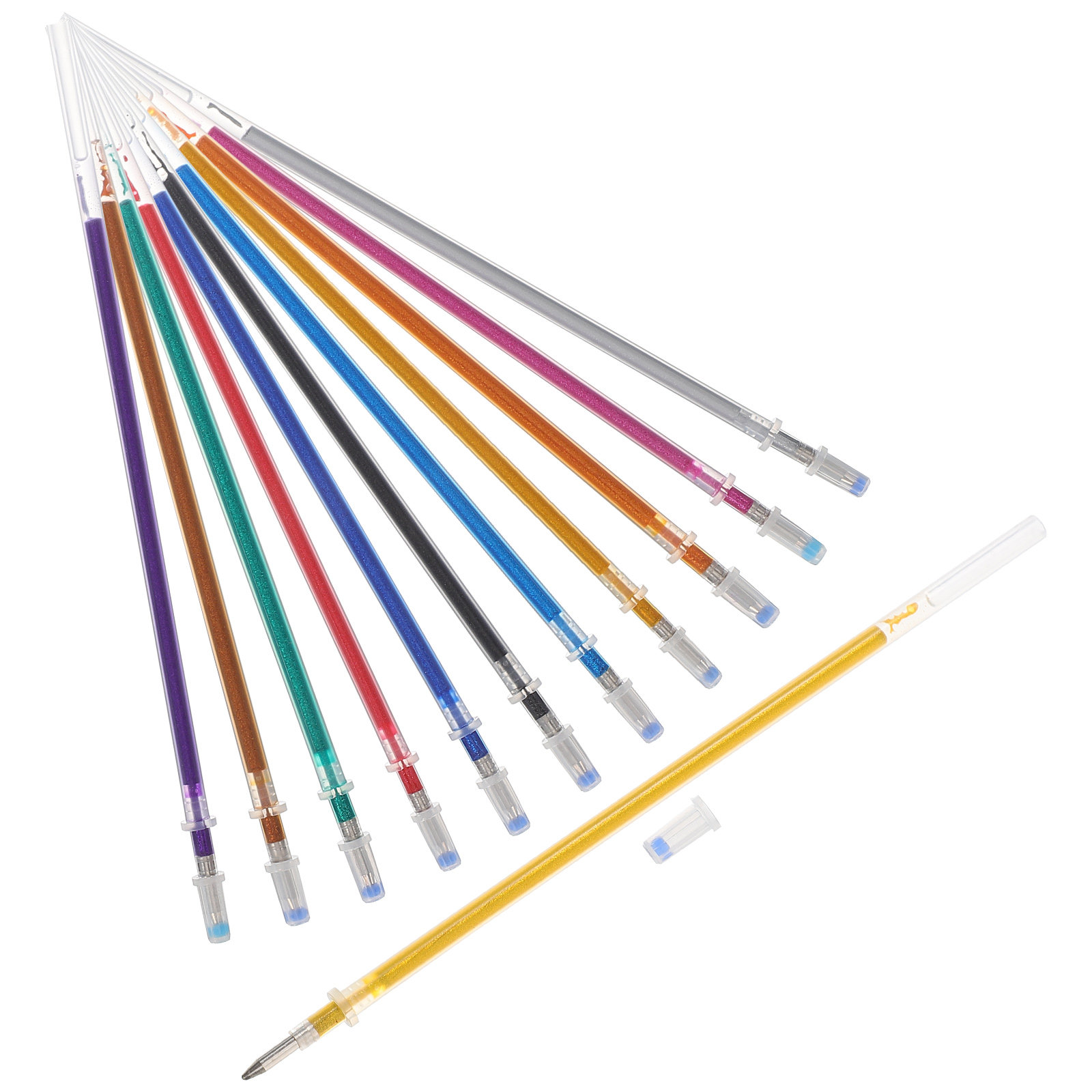 12Pcs Glitter Pen Refill Repla - Coloured Gel Set recensione e prezzo