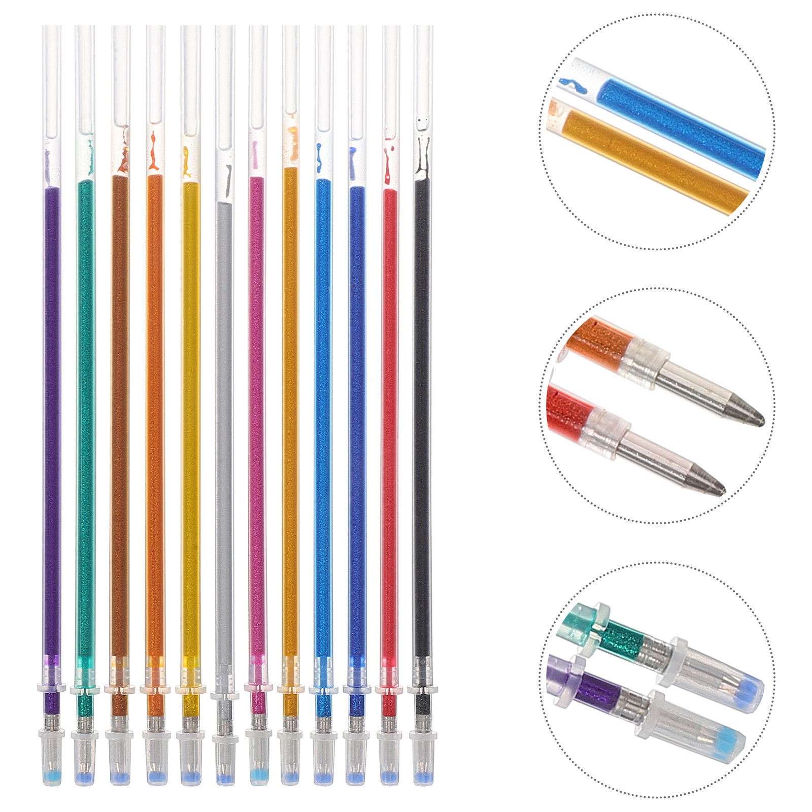 12Pcs Office Pen Refills Gel I - Coloured Gel Set recensione e prezzo