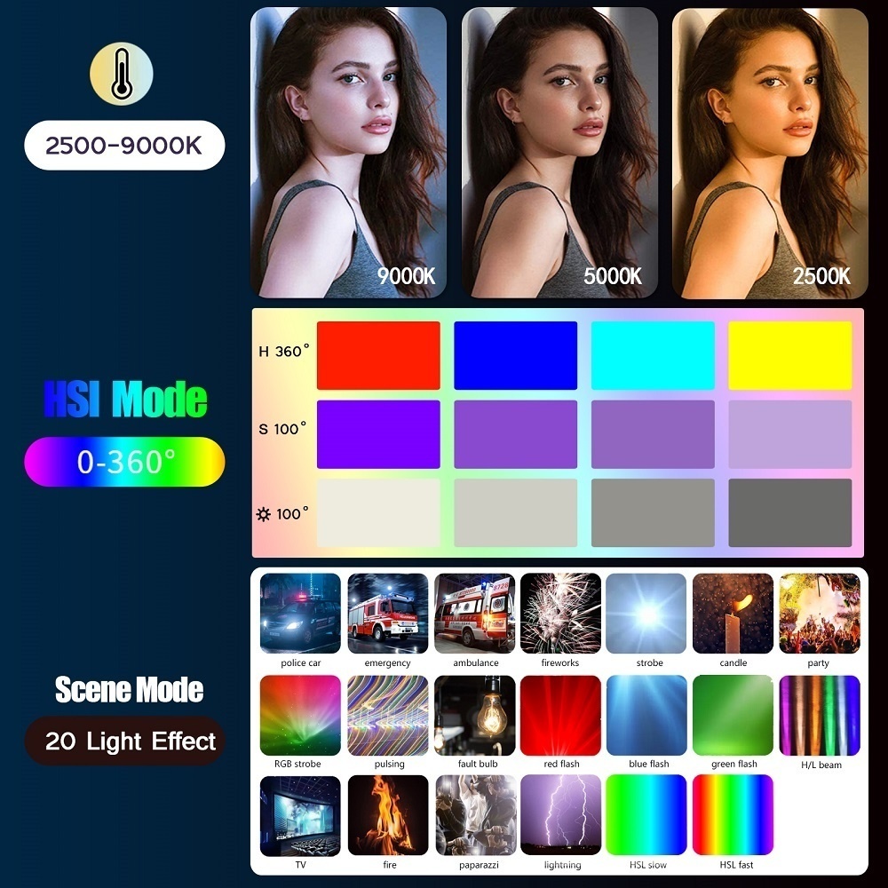 50CM RGB Stick Light Wand Ligh - Photography Lighting Wand recensione e prezzo