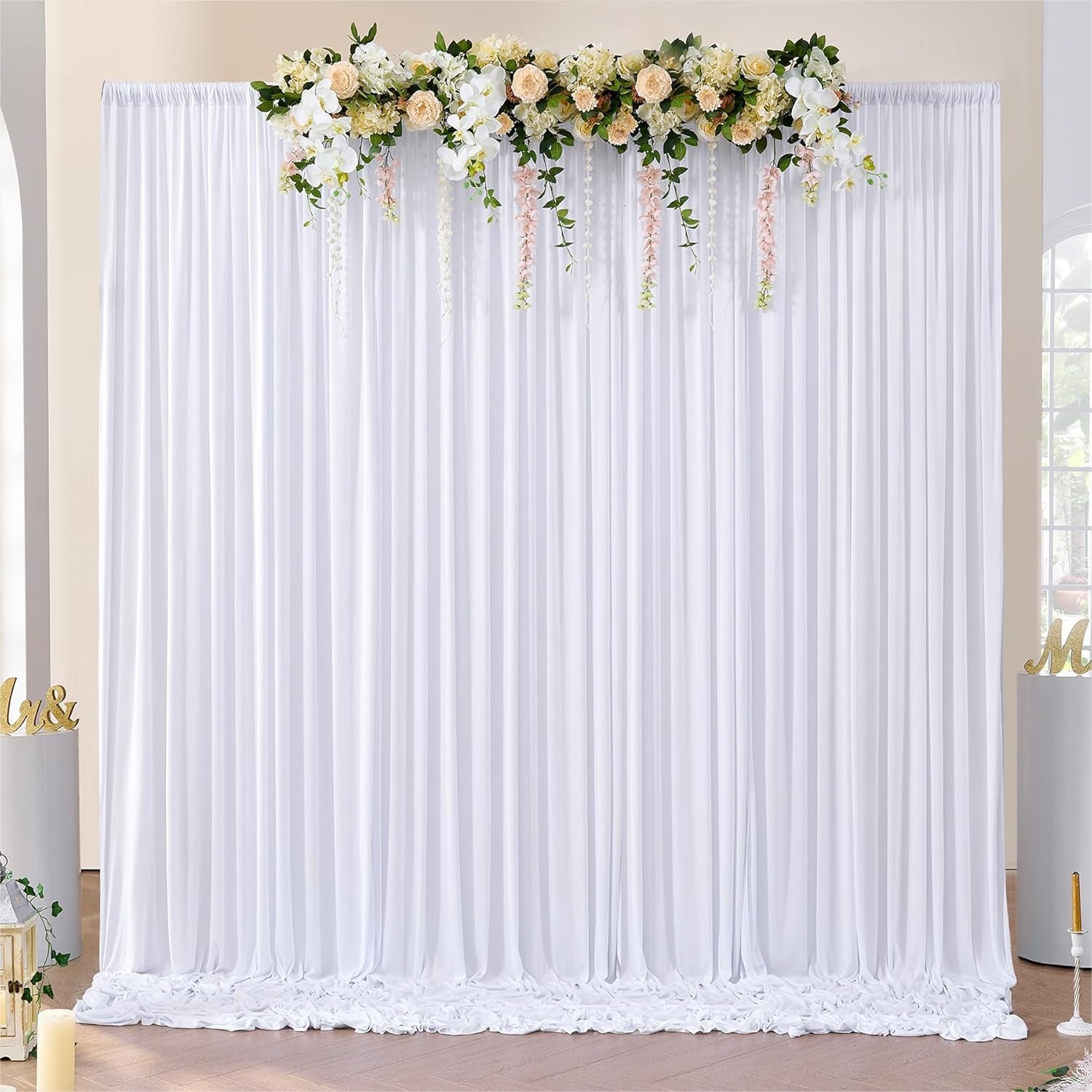 White Backdrop Curtains 10x10  - Lighting In Photography recensione e prezzo