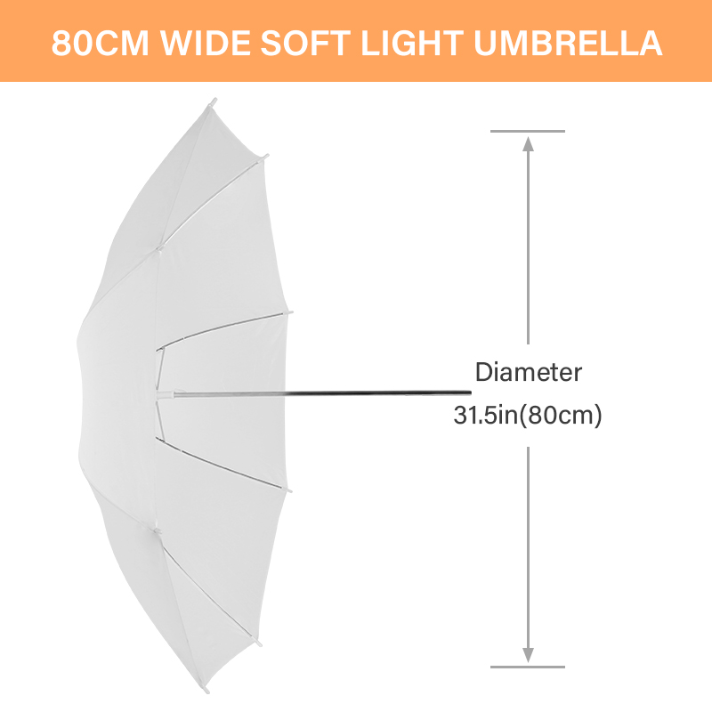 76 * 80cm X4 Transparent White - Photography Lighting With Umbrella recensione e prezzo
