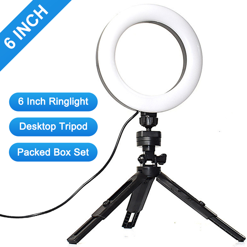 6 Inch Mini LED Selfie Ring Li - Photography Lighting Uk recensione e prezzo