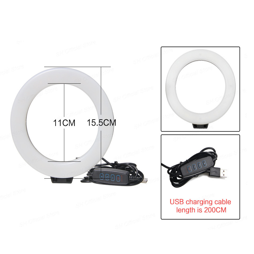 6 Inch Mini LED Selfie Ring Li - Photography Lighting Uk recensione e prezzo