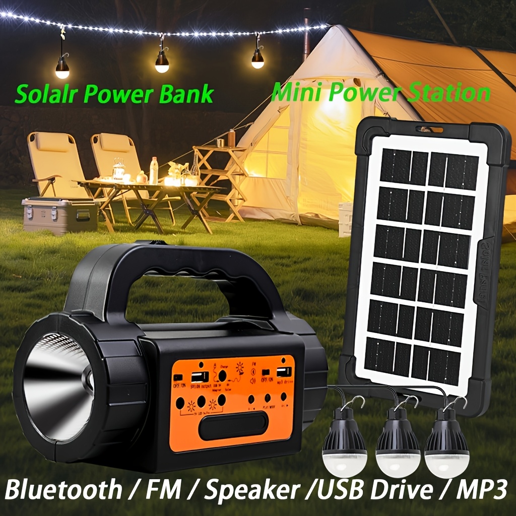 Solar Rechargeable Camping Lig - V Mount Battery recensione e prezzo