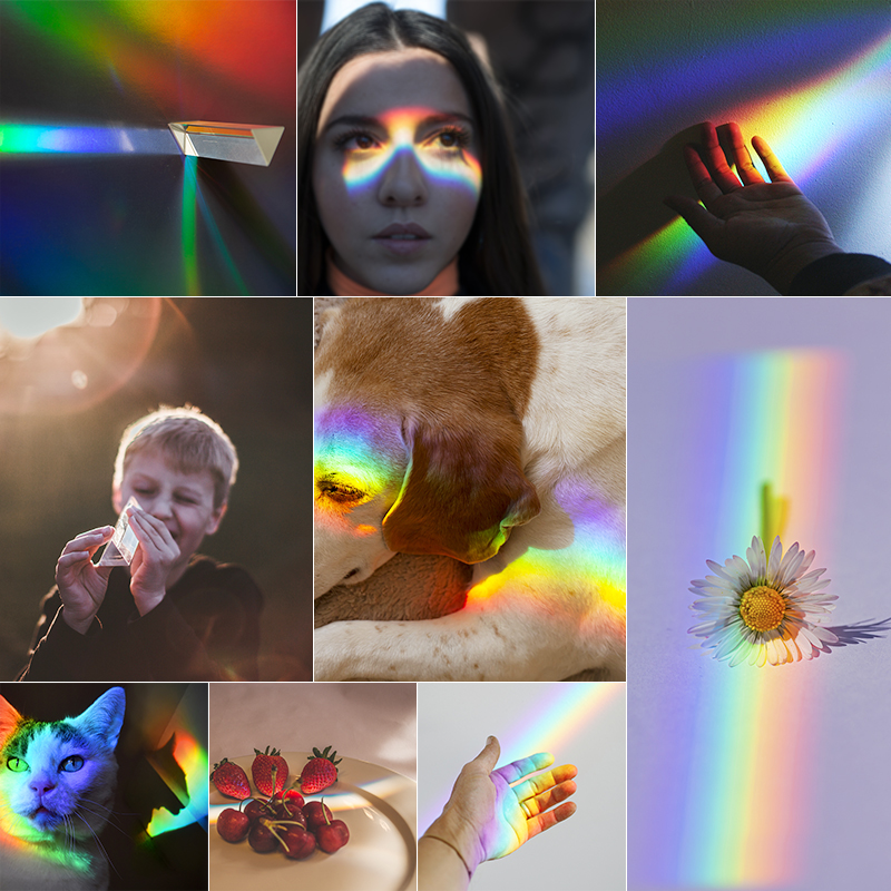 1PC Rainbow Triangular Prism K - Lighting Glass Photography recensione e prezzo