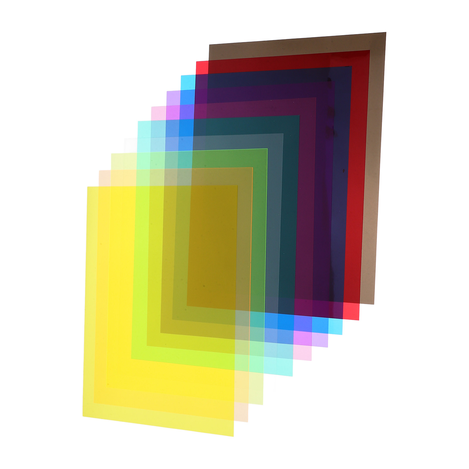 10Pcs Colored PVC Glass Paper  - Lighting Glass Photography recensione e prezzo