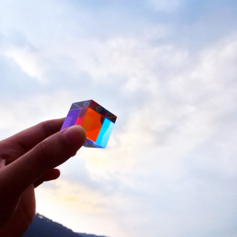 Glass Cube 23mm Dichroic Prism - Lighting Glass Photography recensione e prezzo