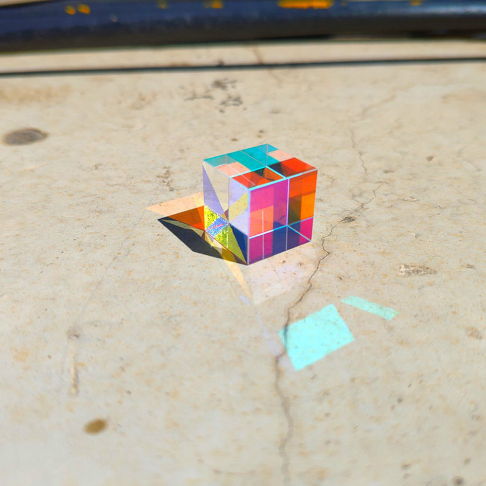 Glass Cube 23mm Dichroic Prism - Lighting Glass Photography recensione e prezzo