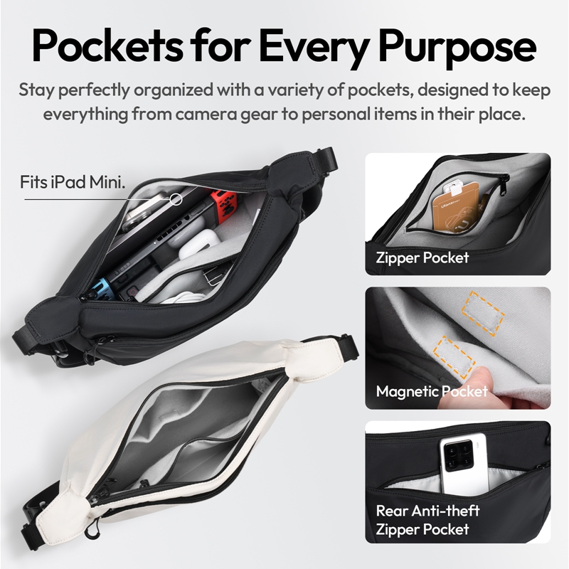 Ulanzi HMN1 Lunar Sling Bag Wh - Photography Lighting Devices recensione e prezzo
