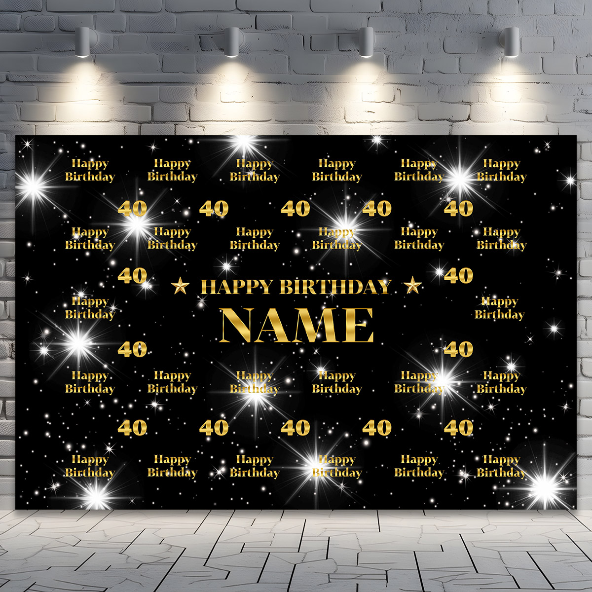 Custom Name Birthday Backdrop  - Photography Lighting Name recensione e prezzo