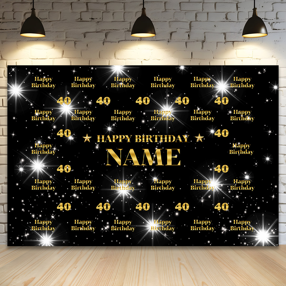 Custom Name Birthday Backdrop  - Photography Lighting Name recensione e prezzo
