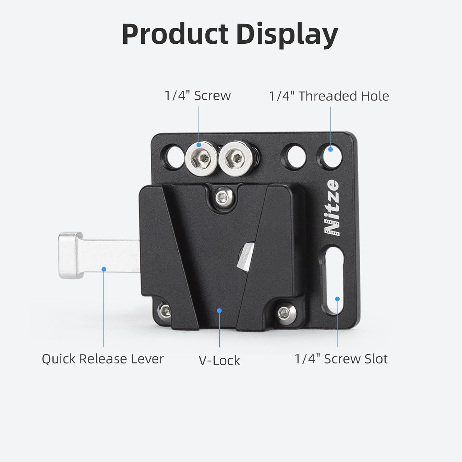 Nitze V Mount Battery Plate, A - V Mount Battery recensione e prezzo