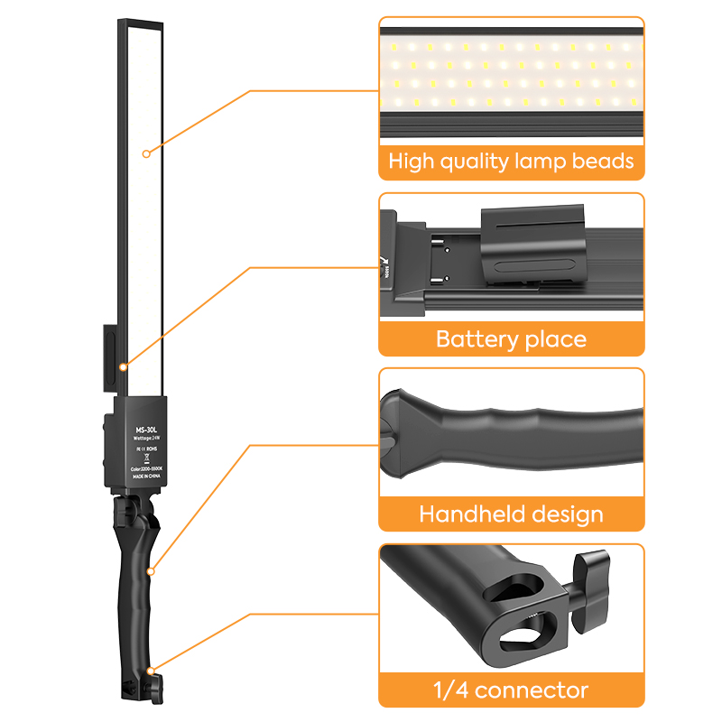 4pcs LED Photography Studio Li - Photography Lighting Wand recensione e prezzo
