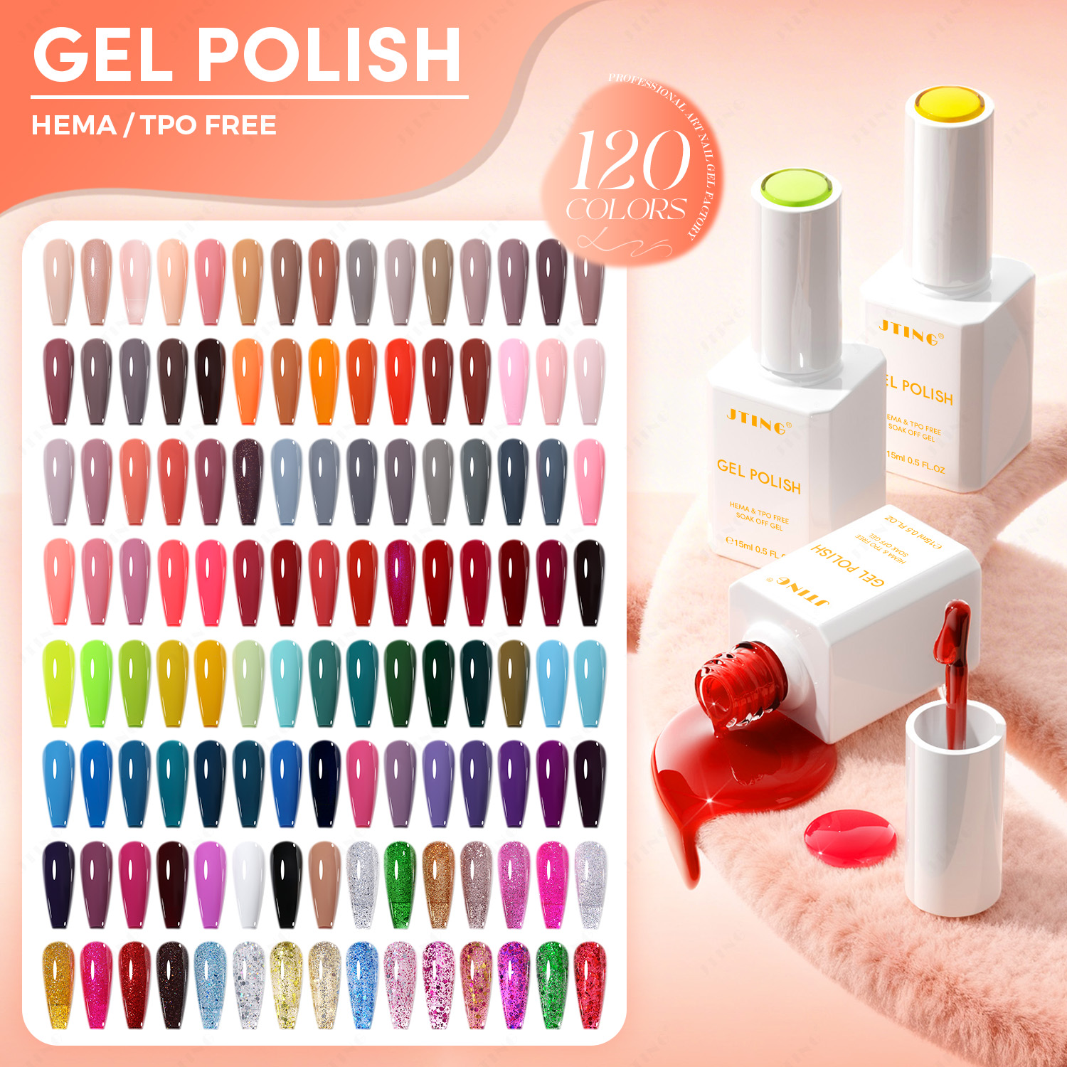New 120 Color Series Nail Poli - Coloured Gel Set recensione e prezzo