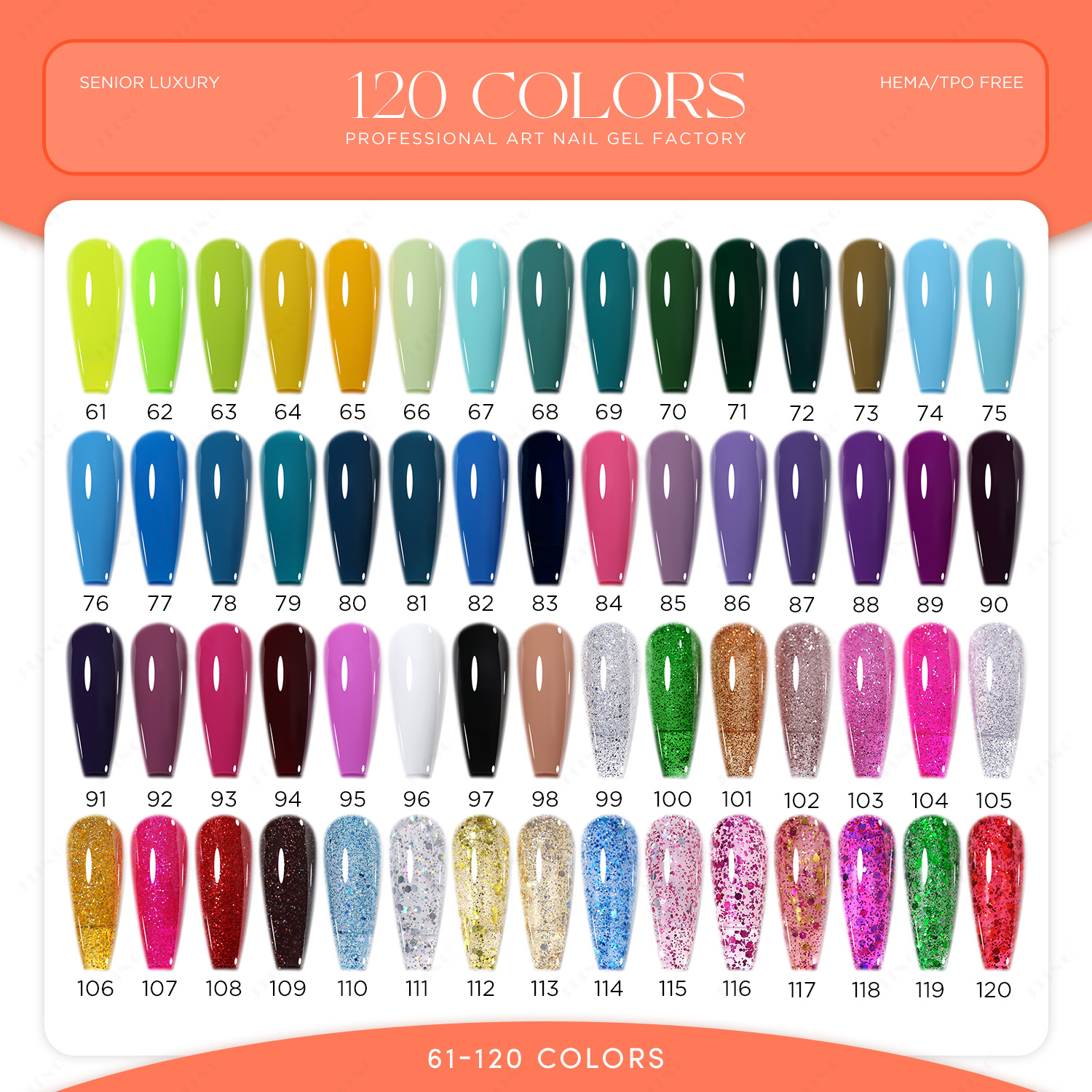 New 120 Color Series Nail Poli - Coloured Gel Set recensione e prezzo