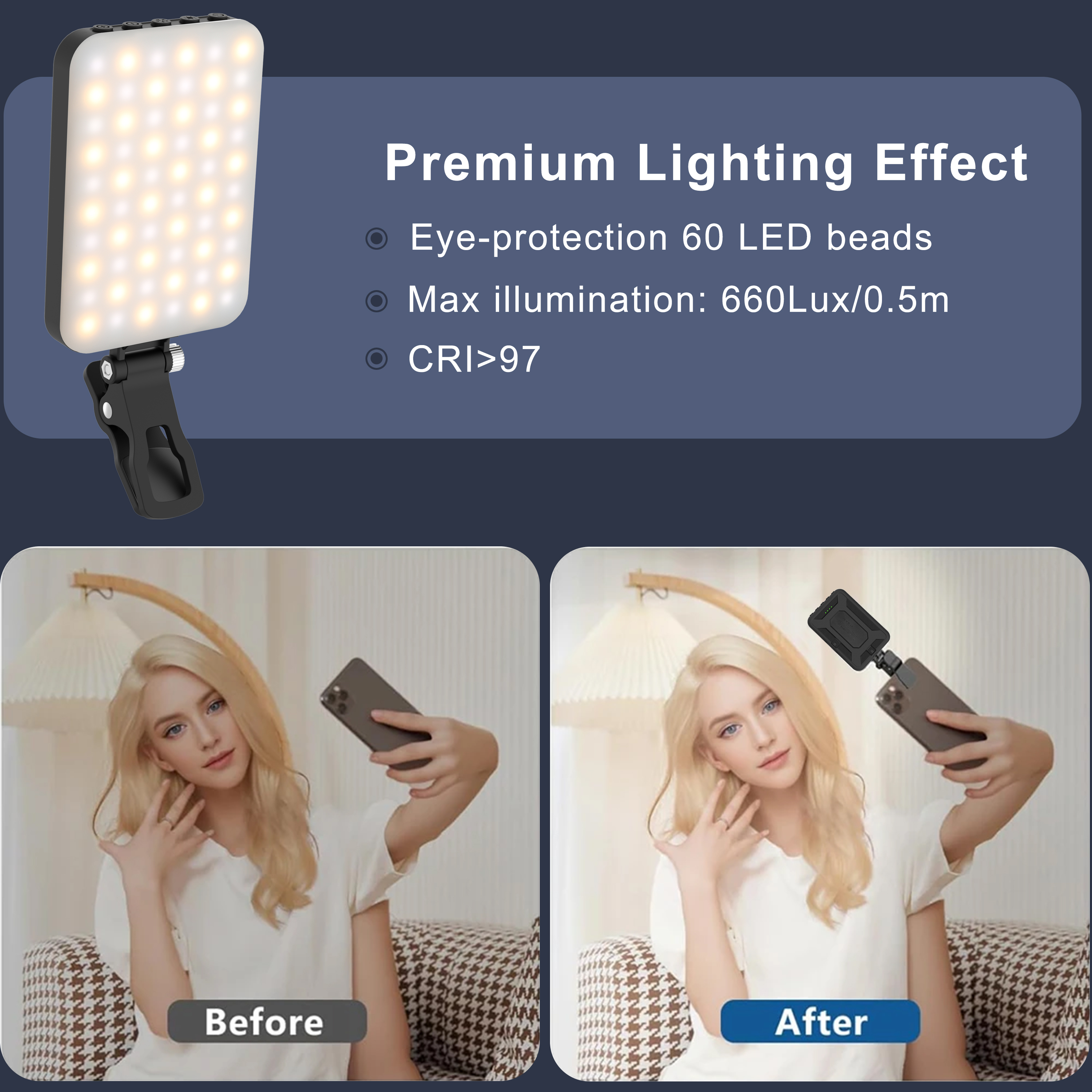 LED Selfie Light 60 High-quali - Photography Lighting Portable recensione e prezzo