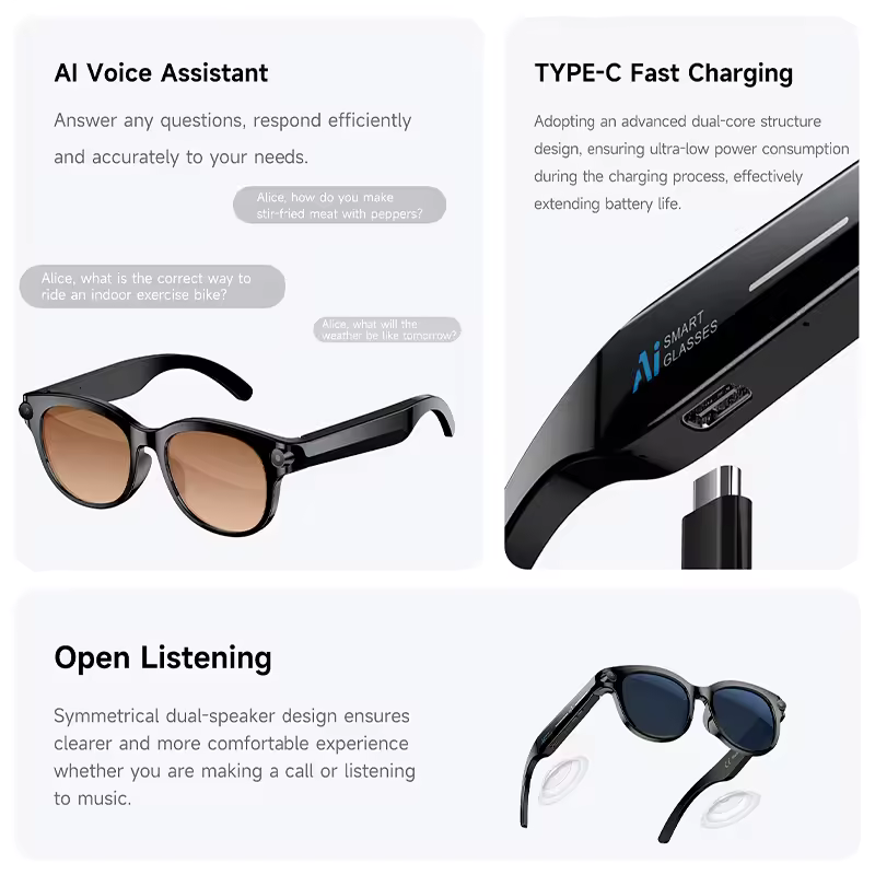 M89-S AI smart glasses equippe - Photography Lighting Effects recensione e prezzo