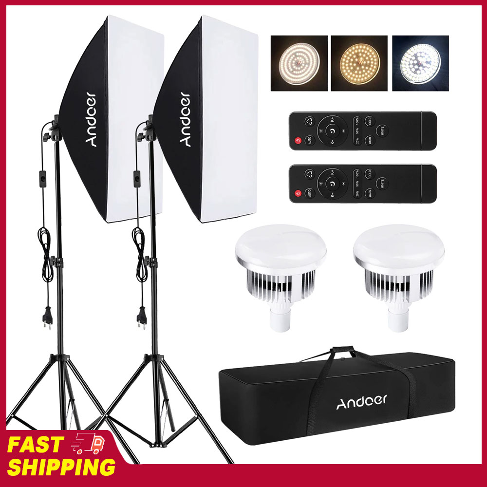 Andoer Softbox Lighting Set St - Iris Photography Led Lighting Pack recensione e prezzo