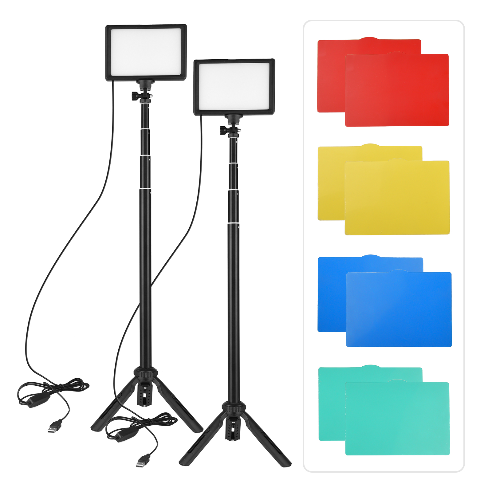 Andoer 2pcs LED Video Light Ki - Iris Photography Led Lighting Pack recensione e prezzo