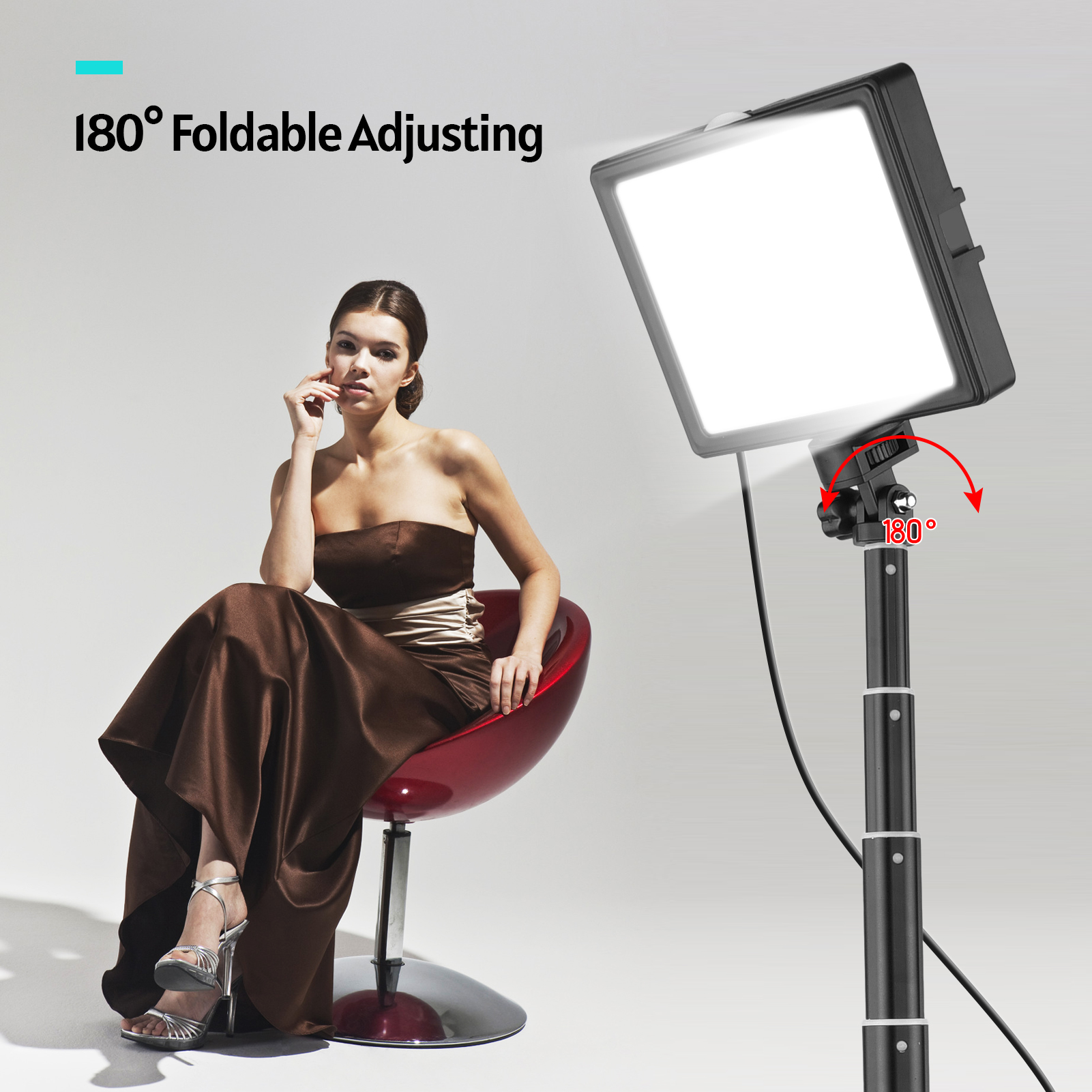 Andoer 2pcs LED Video Light Ki - Iris Photography Led Lighting Pack recensione e prezzo